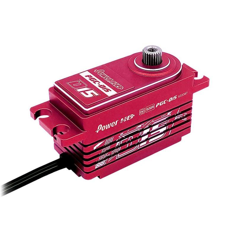 Power HD D15 Red HV CNC Coreless Digital Servo 16.5KG/0.095sec@7.4V / PHD043