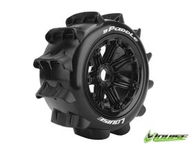 LOUISE 1/5 Buggy B-Paddle medium-soft auf Felge schwarz...