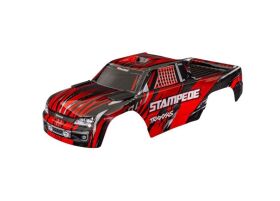 TRAXXAS Karosserie Stampede & VXL rot clipless mit...