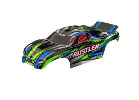 TRAXXAS Karosserie Rustler grün clipless mit...