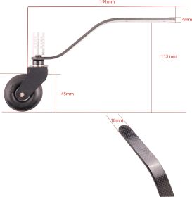Robbe Modellsport Heckfahrwerk Carbon mit Rad Ø 45mm 100cc / 56000105