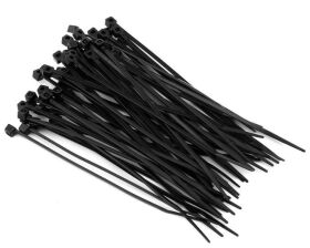 PROTEK RC 2x100mm Zip Ties (Black) (50pcs) / PTK-1419