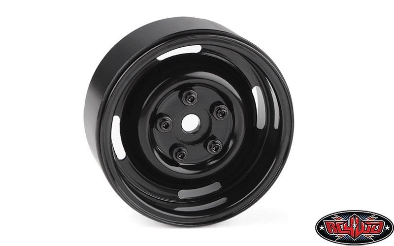 RC4WD 1.9 Landies Vintage Stamped Steel Beadlock Wheels (Black) / RC4ZW0136