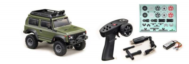 Hobby Plus RC 1:24 RC Micro Crawler "CR24 Jimny-Green" 4WD RTR / AB2410129-GR (10023)