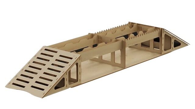 Absima Crawler-Hindernis Plank Bridge 1:24/1:18, 21-teilig (MDF-Bausatz) / 2320202