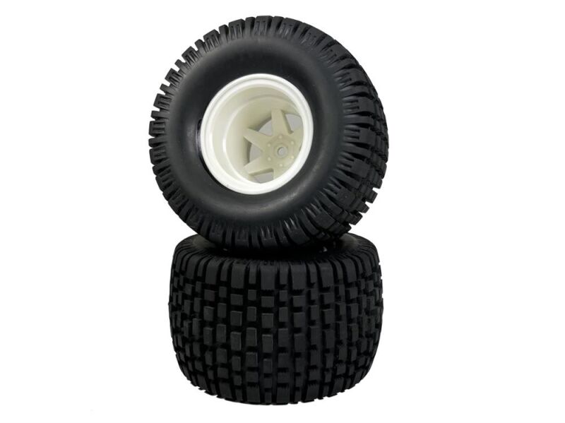 Absima Räderset 1:10 Monster Block Balloon Wheels, weiß (2 St.) / 2500028