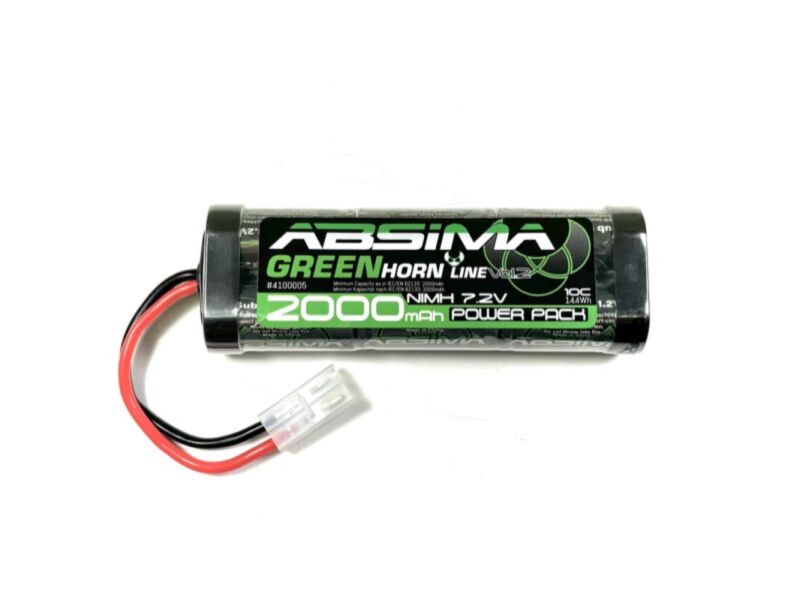 Absima Greenhorn NiMH Stick Pack 7.2V 2000 mAh (Tamiya-Stecker) / 4100005