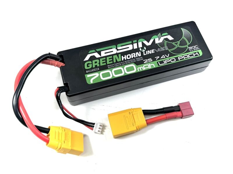 ABSIMA Greenhorn Vol.2 LiPo Stick Pack 2S 7,4V-50C 7000 HC (XT90/T-Plug) / 4140019