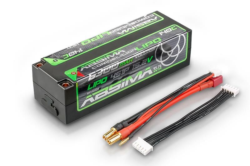 Absima Competition LiPo V2 HV Graphene 4S1P 15,2V 6300 mAh 140C Hardcase (5 mm) / 4150024