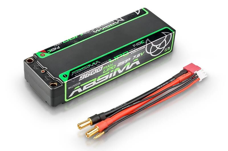 ABSIMA Competition LiPo V2 HV 140C/2S1P HC 9600mAh 5mm / 4150026