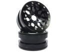 Metsafil Beadlock Wheels PT-MESH 2.2 Zoll Alu-Felgen ohne Radnabe, schwarz/schwarz (2 St.) / MT2210BB