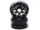 Metsafil Beadlock Wheels PT-MESH 2.2 Zoll Alu-Felgen ohne Radnabe, schwarz/schwarz (2 St.) / MT2210BB