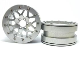 MT Beadlock Wheels PT-MESH silver/silver 2.2 (2 St.) ohne Radnabe / MT2210SS