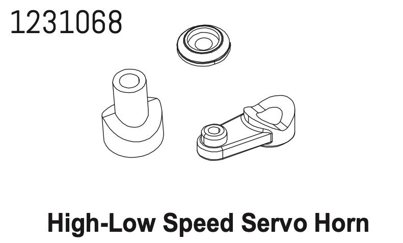 ABSIMA 2-Speed Servohorn Set CR4.4 / 1231068