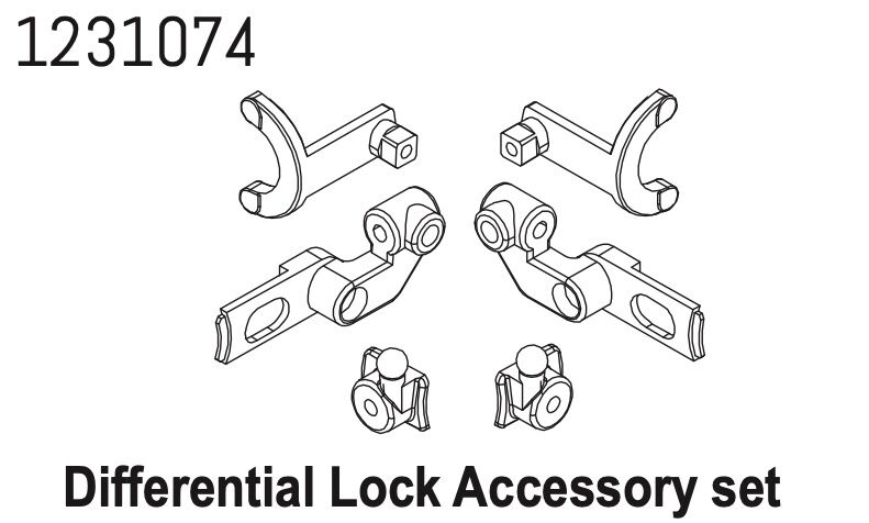 ABSIMA Diff-Lock Zubehör Set CR4.4 / 1231074