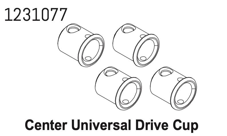 ABSIMA Zentralantriebswellen Aufnahmen CR4.4 (4 St.) / 1231077