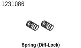 ABSIMA Diff-Lock Federn CR4.4 (2 St.) / 1231086