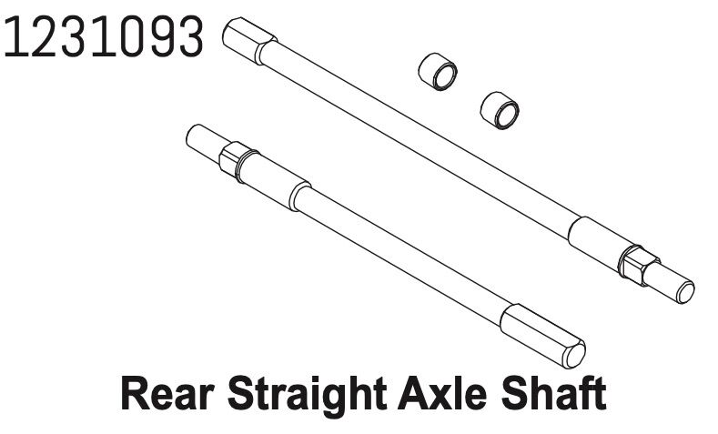 ABSIMA Achswellen hinten CR4.4 / 1231093