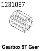 ABSIMA Metallgetriebe 9T-M1.0 CR4.4 / 1231097