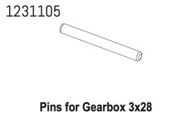 ABSIMA Getriebebox Pin 3*28 CR4.4 / 1231105