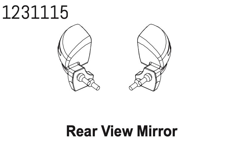 ABSIMA Außenspiegel (L/R) CR4.4 / 1231115