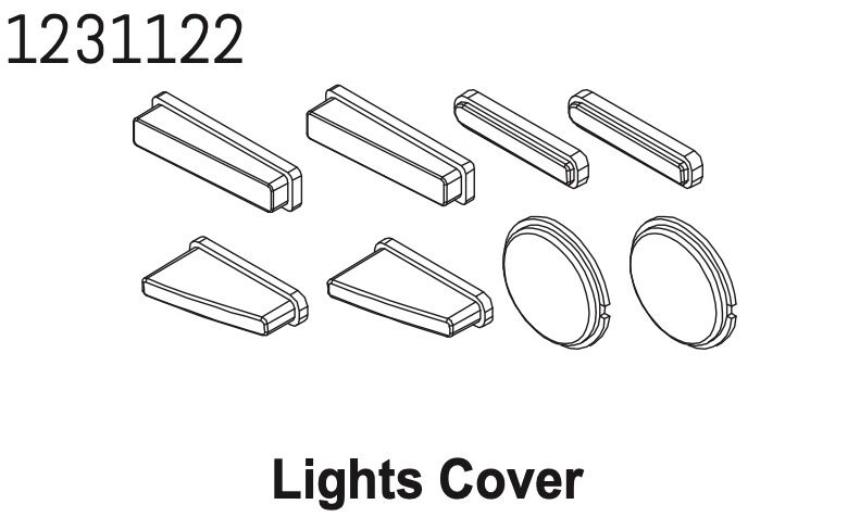 ABSIMA Scheinwerfer Glasset CR4.4 / 1231122
