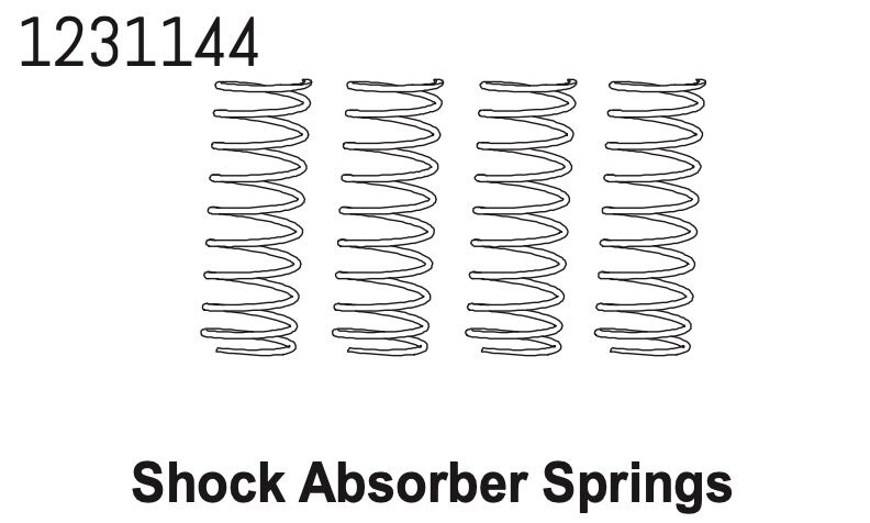 ABSIMA Dämpferfedern CR4.4 (4 St.) / 1231144