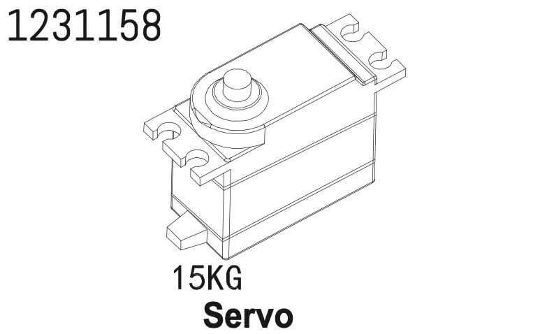 ABSIMA 15kg MG Servo CR4.4 / 1231158