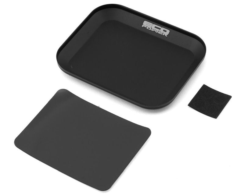 EcoPower Kleine magnetische Alu-Teile/Schraubenablage schwarz / ECP-3007