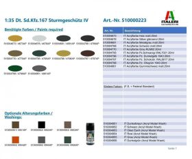 ITALERI 1:35 Dt. Sd.Kfz.167 Sturmgeschütz IV /...