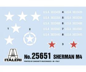 ITALERI 1:56 US M4 Sherman (75 mm) / 510025751