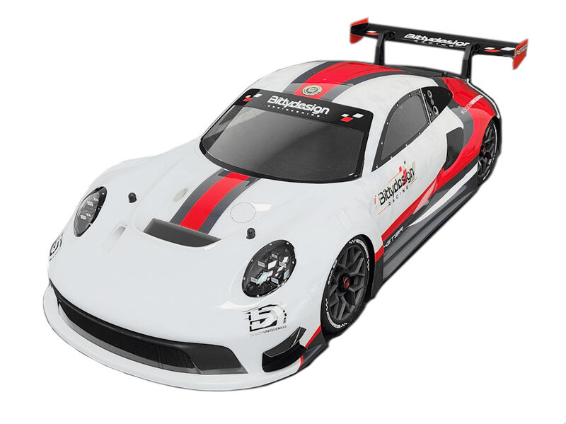 BittyDesign P-GT3R 1/7 Pre-Painted body for ARRMA Infraction/Limitless, Pre-Cut, 1.5mm