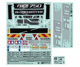TAMIYA Aufkleber (a+b), Metall-Sticker 56375 / 319490132