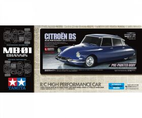 Tamiya 1:10 RC Citroen DS MB-01 Blau lackierte Karosserie...