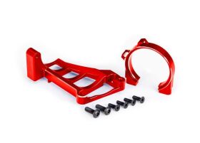 TRAXXAS Motorhalter Alu rot für 3461 / TRX10261-RED