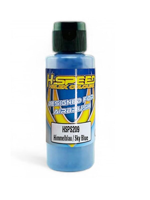 H-SPEED Lexan Airbrush Farbe 60 ml Himmelblau / Sky Blue / HSPS209