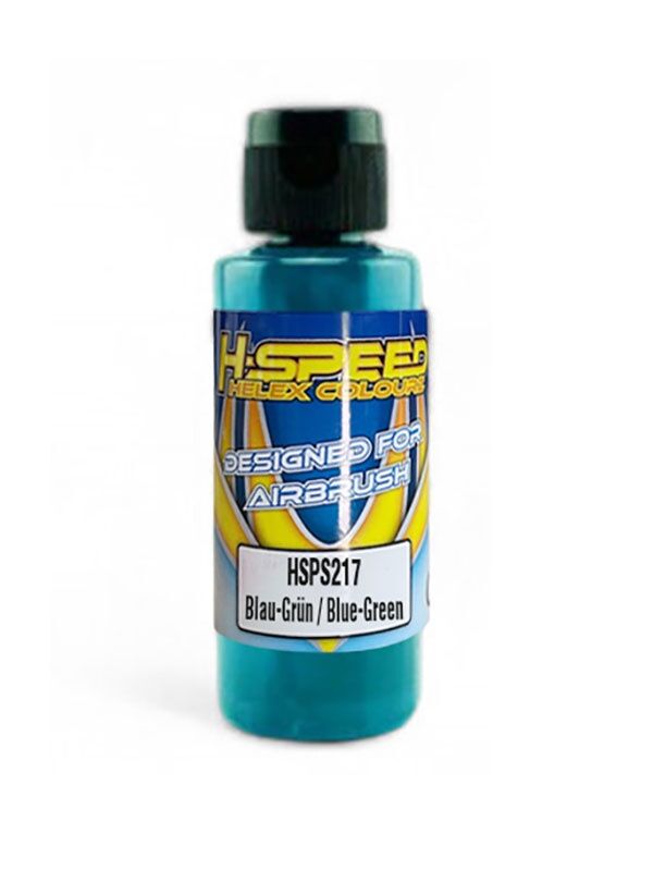 H-SPEED Lexan Airbrush Farbe 60 ml Blau-Grün / Blue-Green / HSPS217