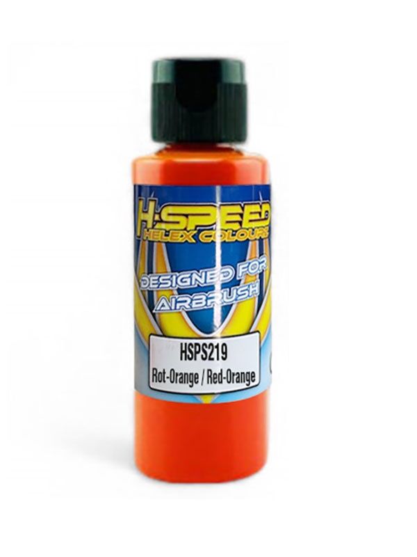 H-SPEED Lexan Airbrush Farbe 60 ml Rot-Orange / Red-Orange / HSPS219