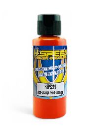 H-SPEED Lexan Airbrush Farbe 60 ml Rot-Orange /...