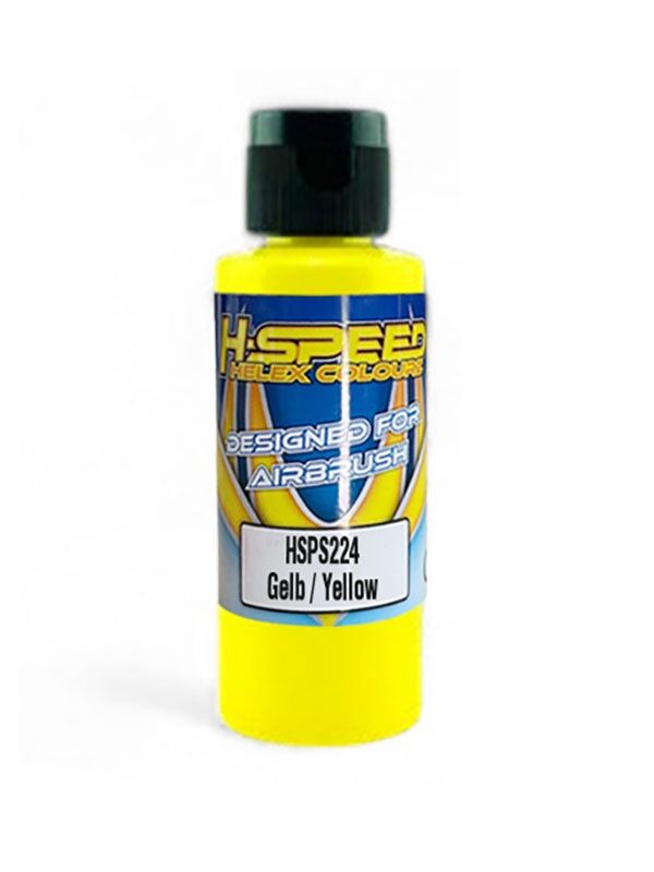 H-SPEED Lexan Airbrush Farbe 60 ml Gelb / Yellow / HSPS224