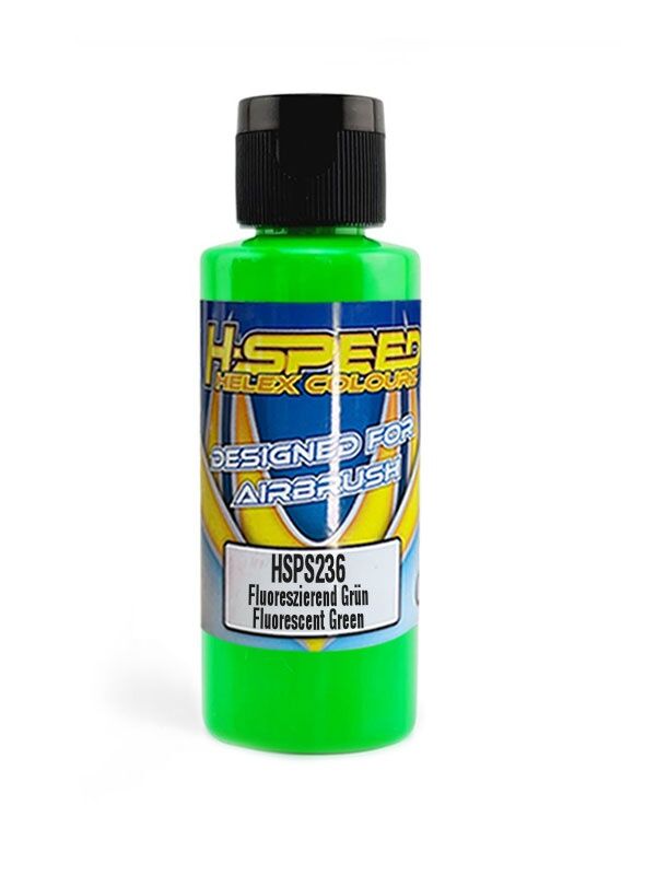 H-SPEED Lexan Airbrush Farbe 60 ml Fluoreszierend Grün / Green / HSPS236