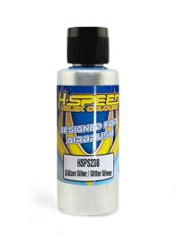 H-SPEED Lexan Airbrush Farbe 60 ml Glitzer Silber /...