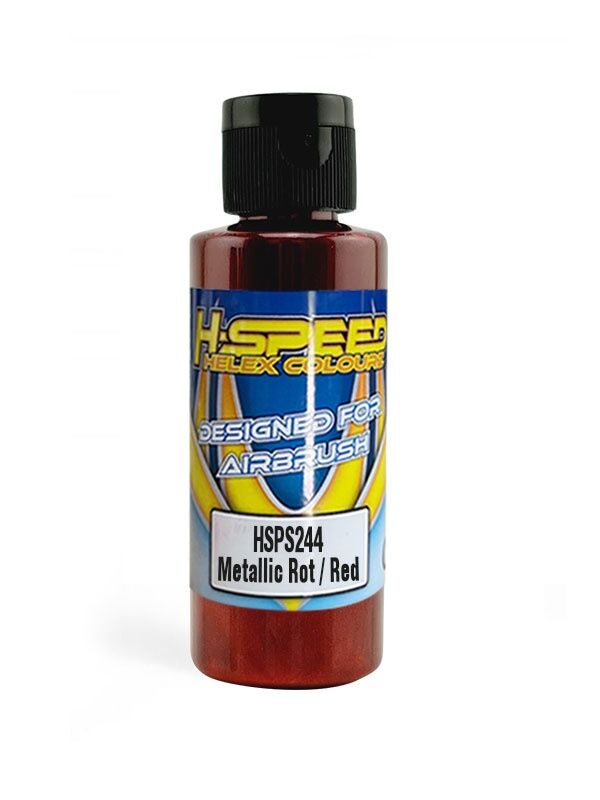 H-SPEED Lexan Airbrush Farbe 60 ml Metallic Rot / Red / HSPS244