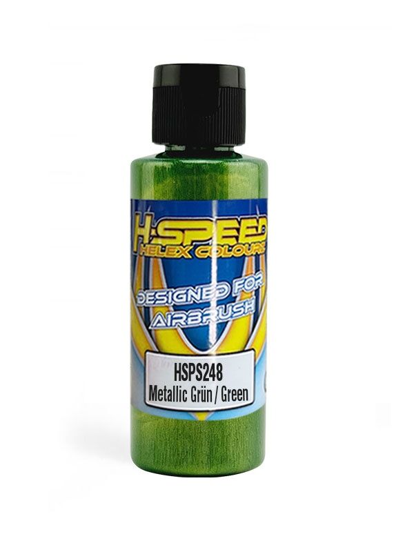 H-SPEED Lexan Airbrush Farbe 60 ml Metallic Grün / Green / HSPS248