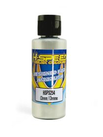 H-SPEED Lexan Airbrush Farbe 60 ml Chrom / Chrome / HSPS254