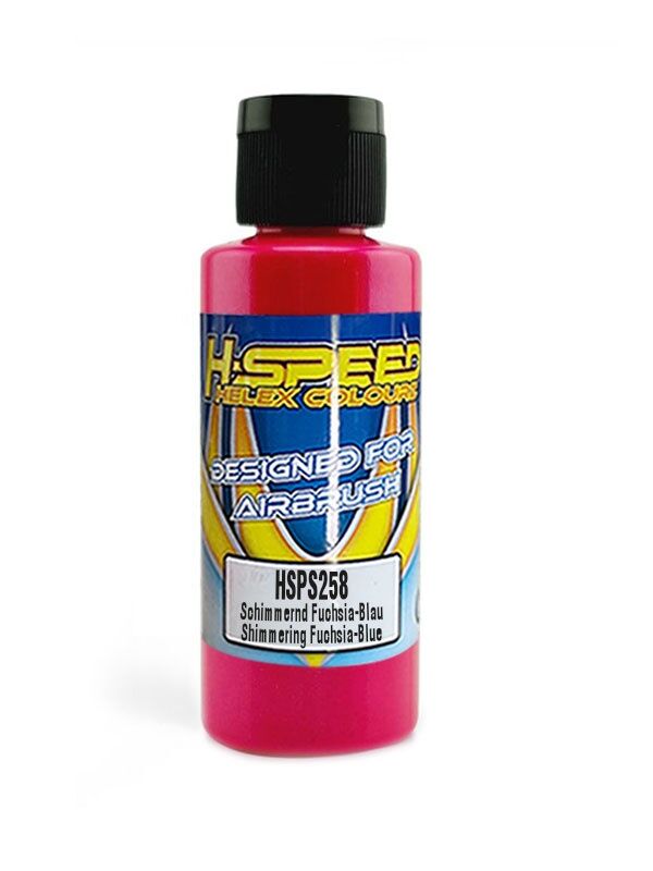 H-SPEED Lexan Airbrush Farbe 60 ml Schimmernd Fuchsia-Blau / Fu-Blue / HSPS258