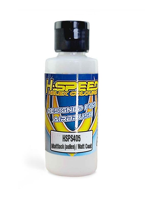 H-SPEED Lexan Airbrush Farbe 60 ml Mattlack (außen) / Matt Coat / HSPS405
