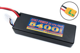 HRC Racing Akku LiPo 2S 7.4V5400mAh 60C Hard Case XT90...