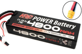 HRC Racing Akku LiPo 3S 11.1V 4800mAh 70C Hard Case Slim...