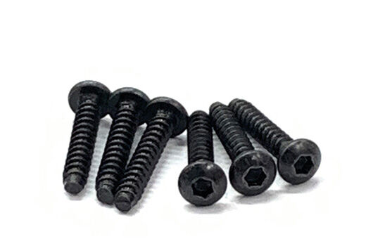 Team Magic Schrauben - Rundkopf - selbstschneidend - Hex (Allen) - 3 x 16mm (6 Stk.) / TM116316BU